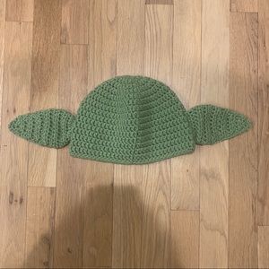 Beanie Baby Yoda Hat Fair Trade Alpaca Wool Hand Knit Child
